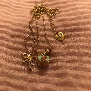 Betsy Johnson Cupcake Necklace