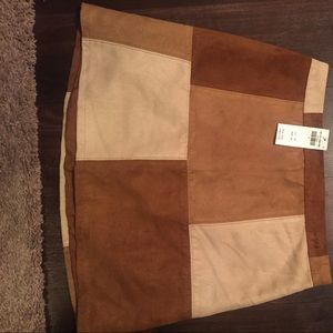 HOLLISTER A-LINE SUEDE SKIRT