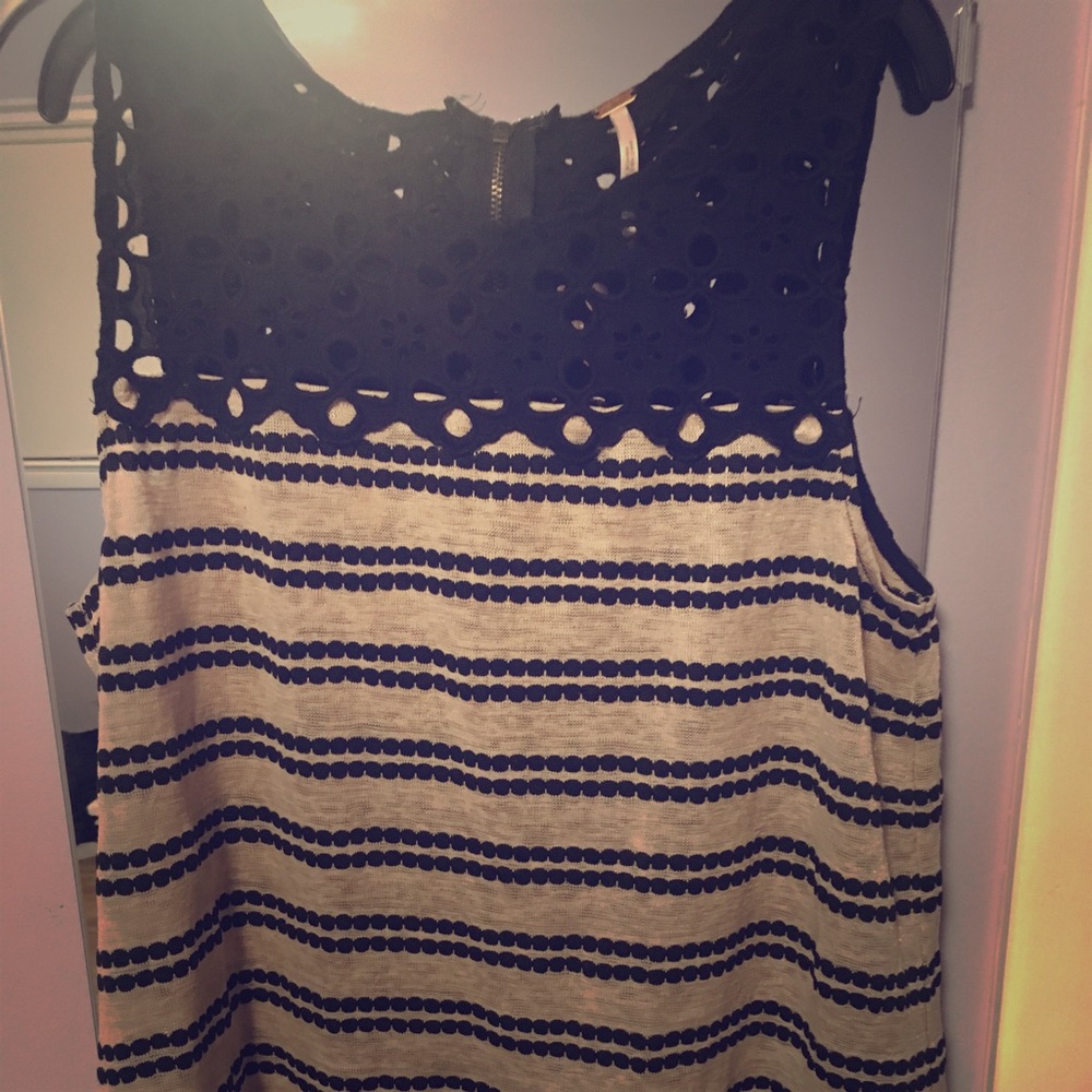 Free people peplum sleeveless top