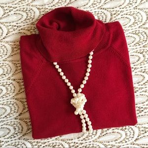 Talbots Red Turtleneck