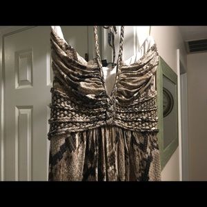 Sky Snake Skin maxi dress