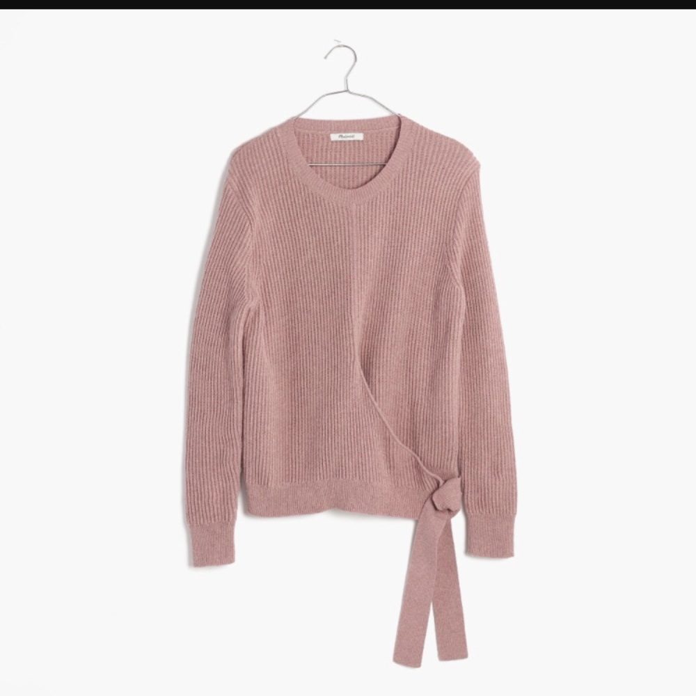 Madewell Side Tie Pullover Sweater