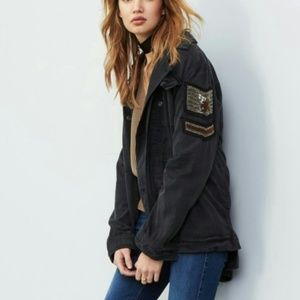 FREE PEOPLE EMBELLISHED BOMBER JACKET