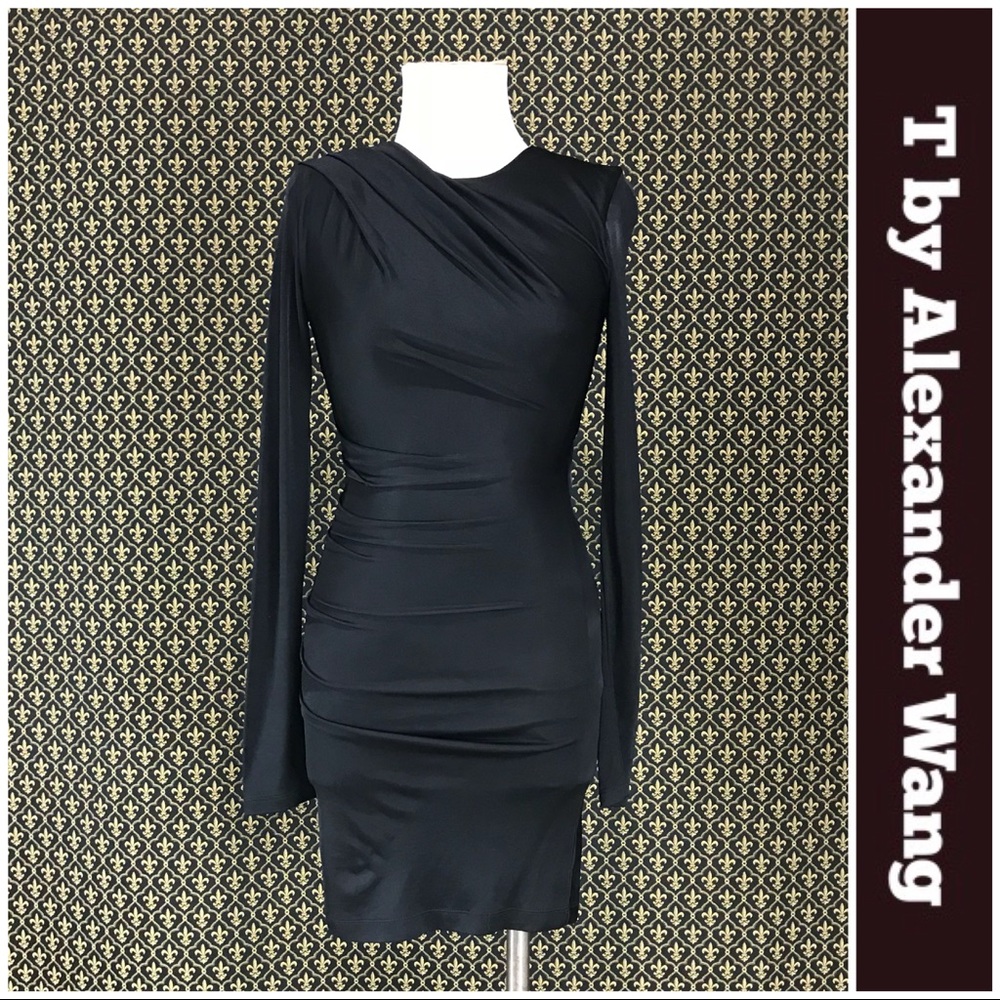 T by Alexander Wang Tucked Bodycon Dress