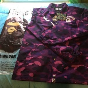 Bape coach jacket