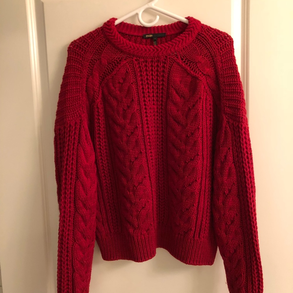 Beautiful red sweater from Maje