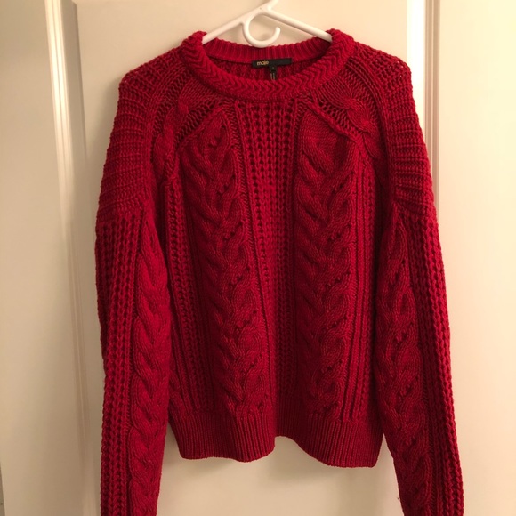 Maje red sweater Clearance