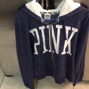 VS PINK Fleece hooded jacket