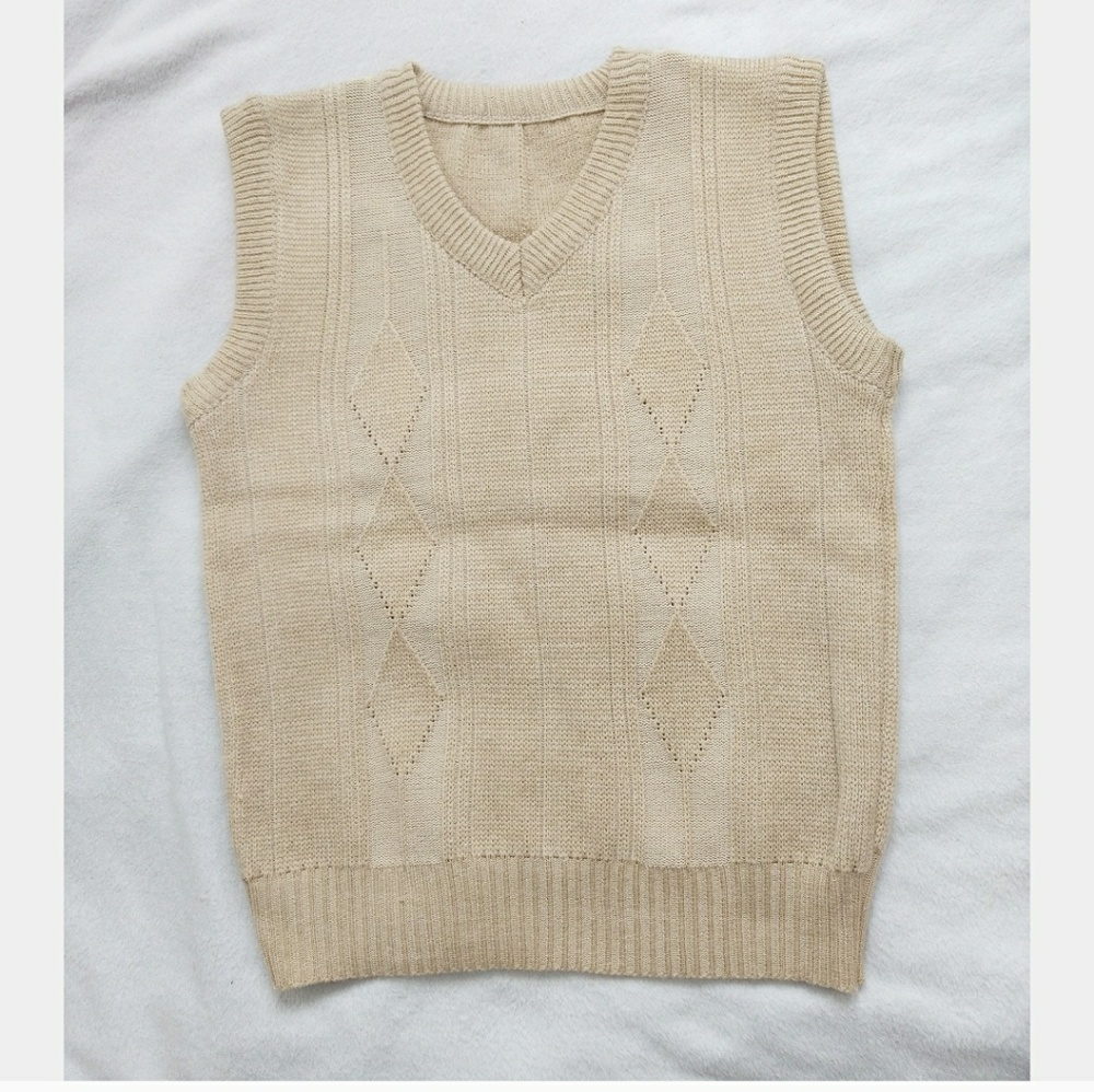 PRE-OWNED HANDMADE KNIT VEST