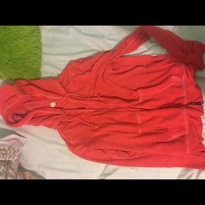 Pink zip up hoodie