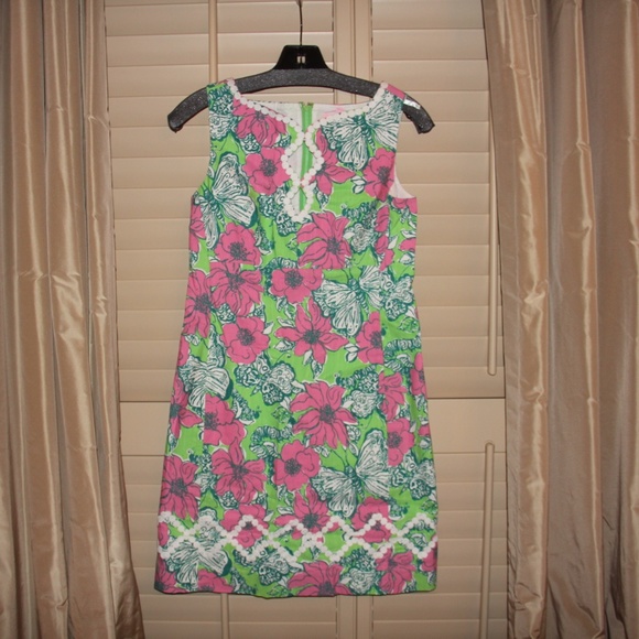 Lilly Pulitzer Floral Lace ADELSON Shift Dress 2 - Picture 1 of 5