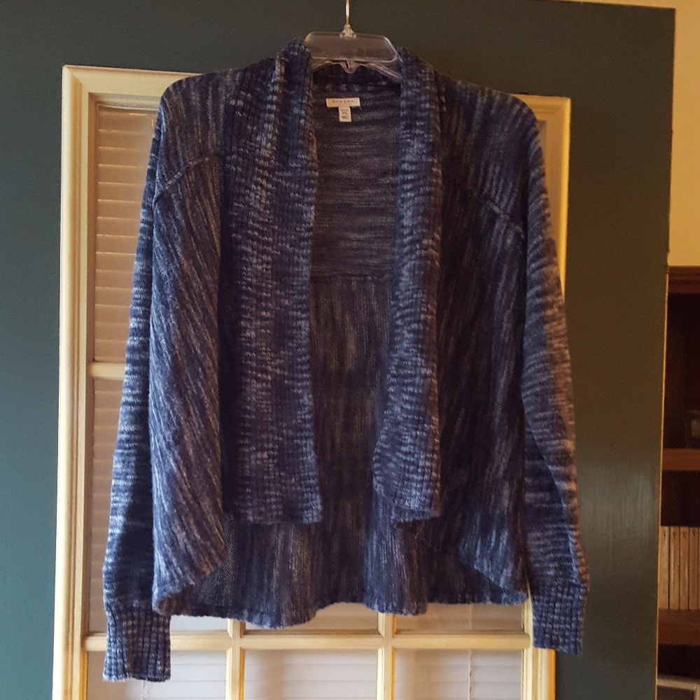 Sonoma Marled Flyaway Open Cardigan