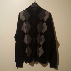 Dockers black/grey Argyle sweater