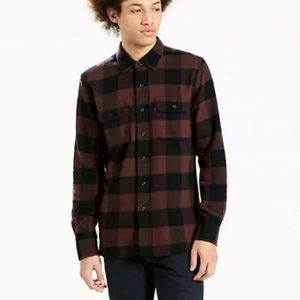 NWT Levi's Classic worker's S shirt Brown Flannel