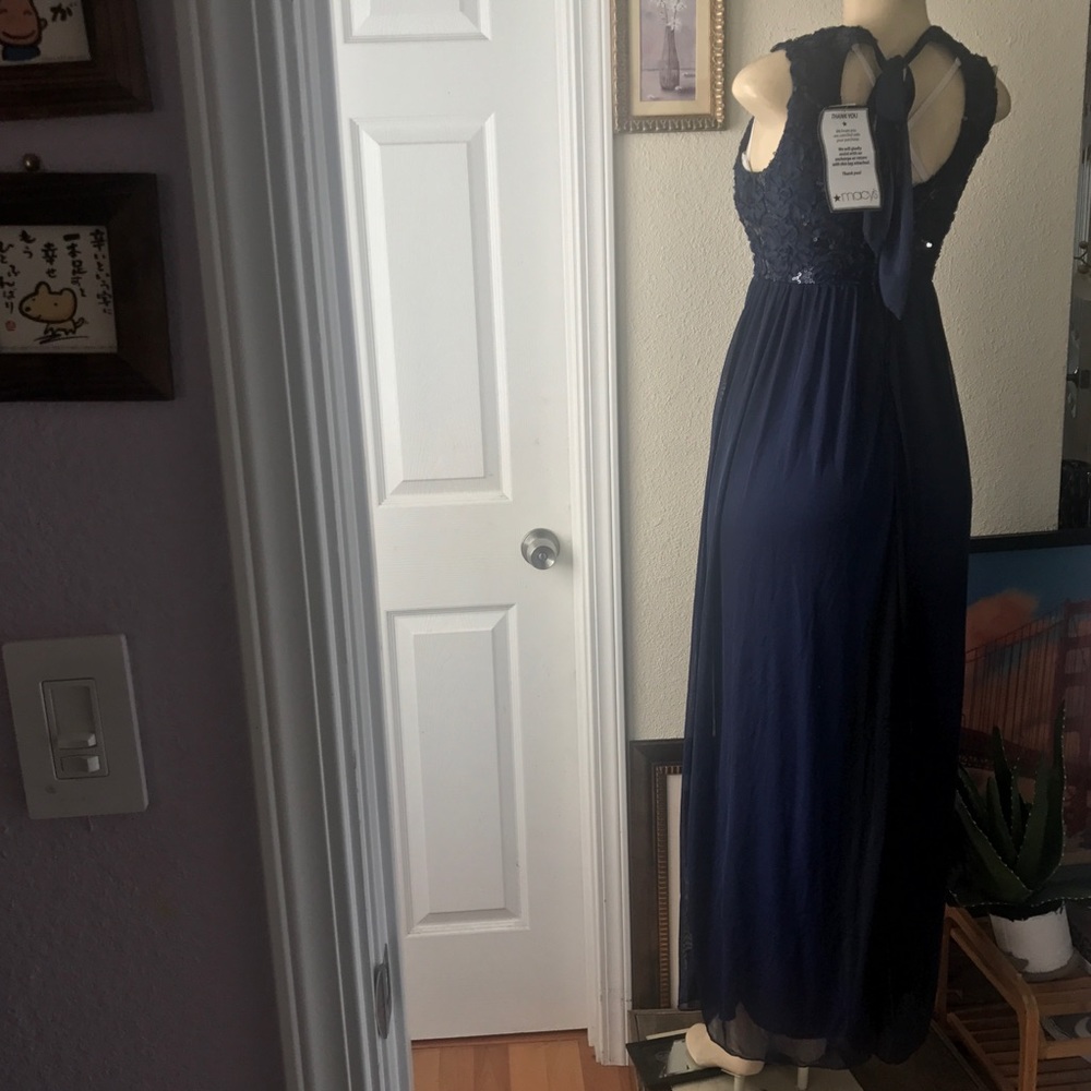 ⚡️EMERALD SUNDAE:|Elegant Formal Dress.NAVY.SIZE:3 - Picture 4 of 8