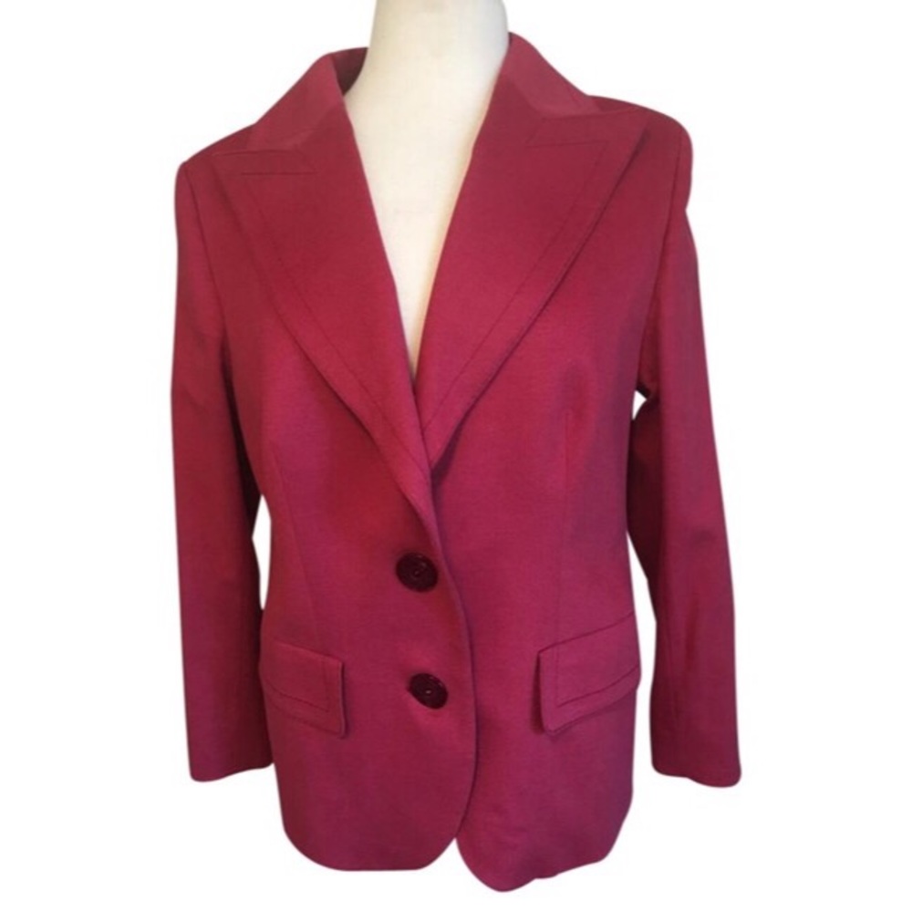 Escada 2 button notched collar, Angora long sleeve - Picture 1 of 7