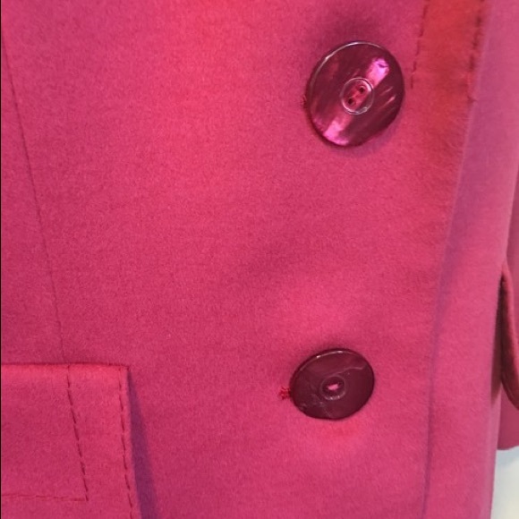 Escada 2 button notched collar, Angora long sleeve - Picture 4 of 7