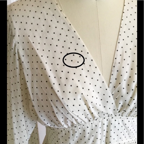 Vintage Polk dots angel sleeves dress - Picture 5 of 7