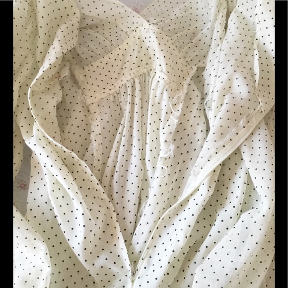 Vintage Polk dots angel sleeves dress - Picture 6 of 7