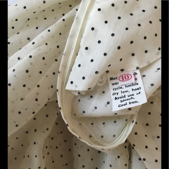 Vintage Polk dots angel sleeves dress - Picture 7 of 7