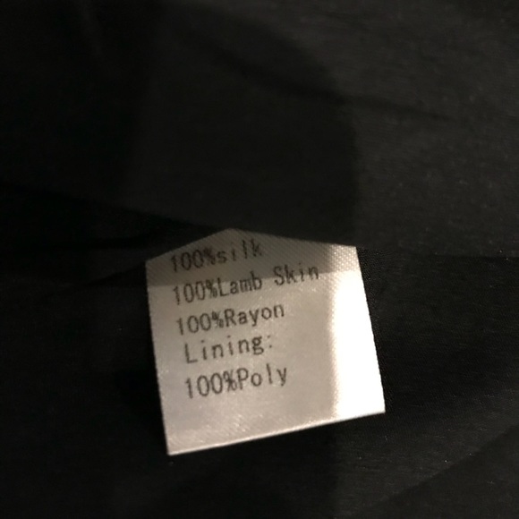 Wyatt Collection Leather & Silk Dress - Picture 6 of 8