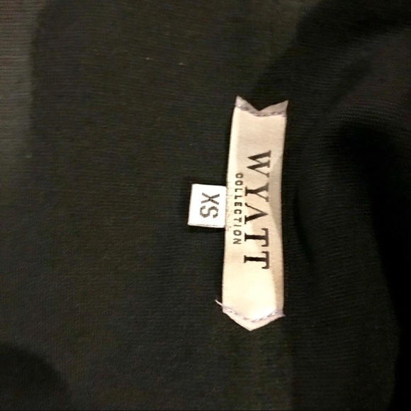 Wyatt Collection Leather & Silk Dress - Picture 7 of 8