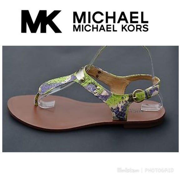 Michael Kors Shoes - MK Michael Kors Snakeskin Sandals