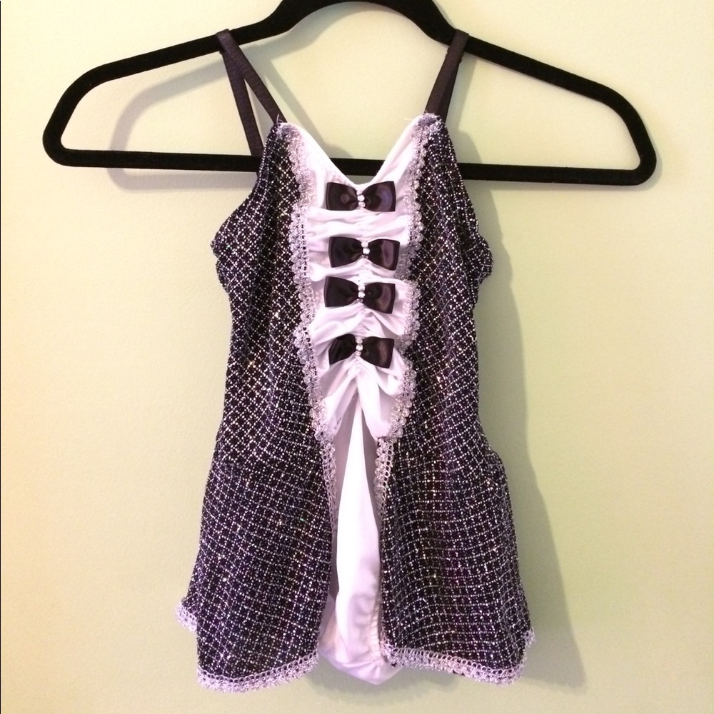 Bow tie ballet costume with tutu and headpiece!