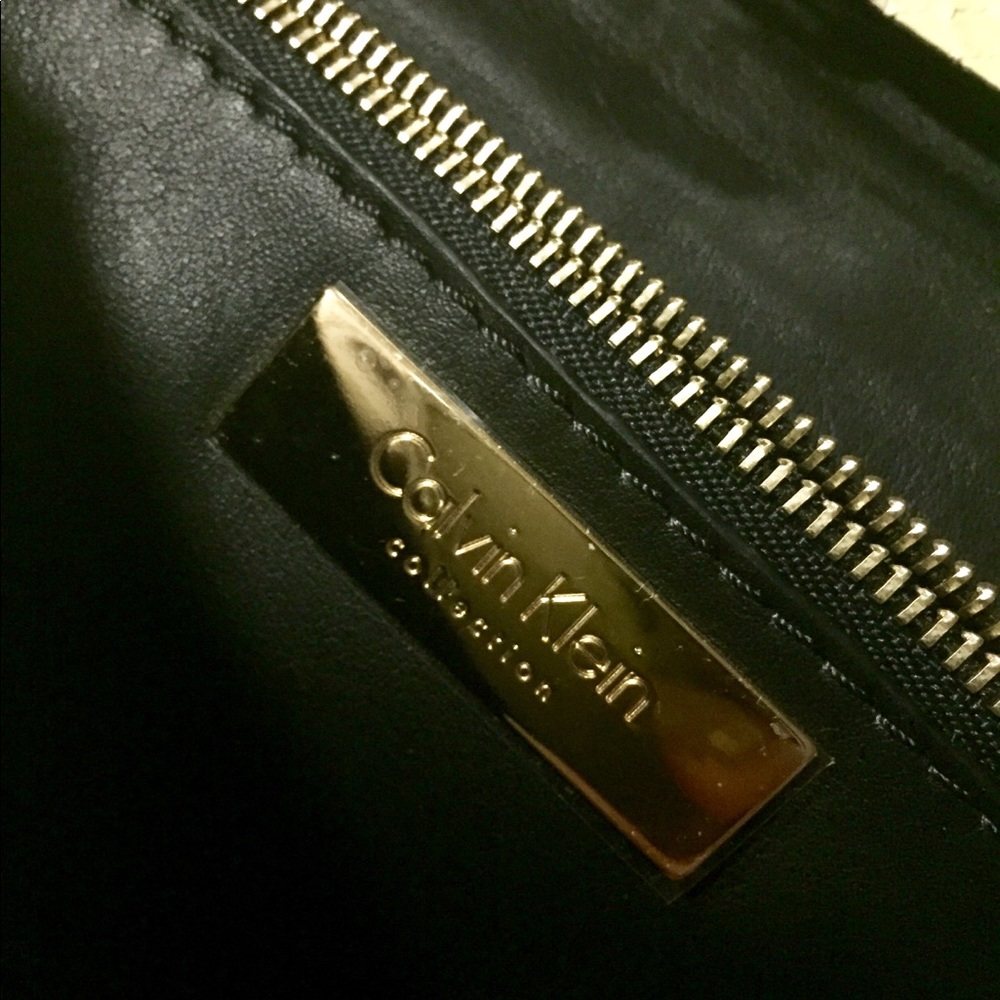 NWT Calvin Klein Collection Python Acid Yellow Bag - Picture 4 of 7