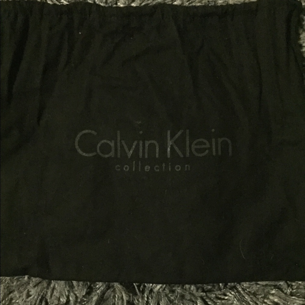 NWT Calvin Klein Collection Python Acid Yellow Bag - Picture 6 of 7