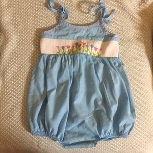 Smocked bubble outfit