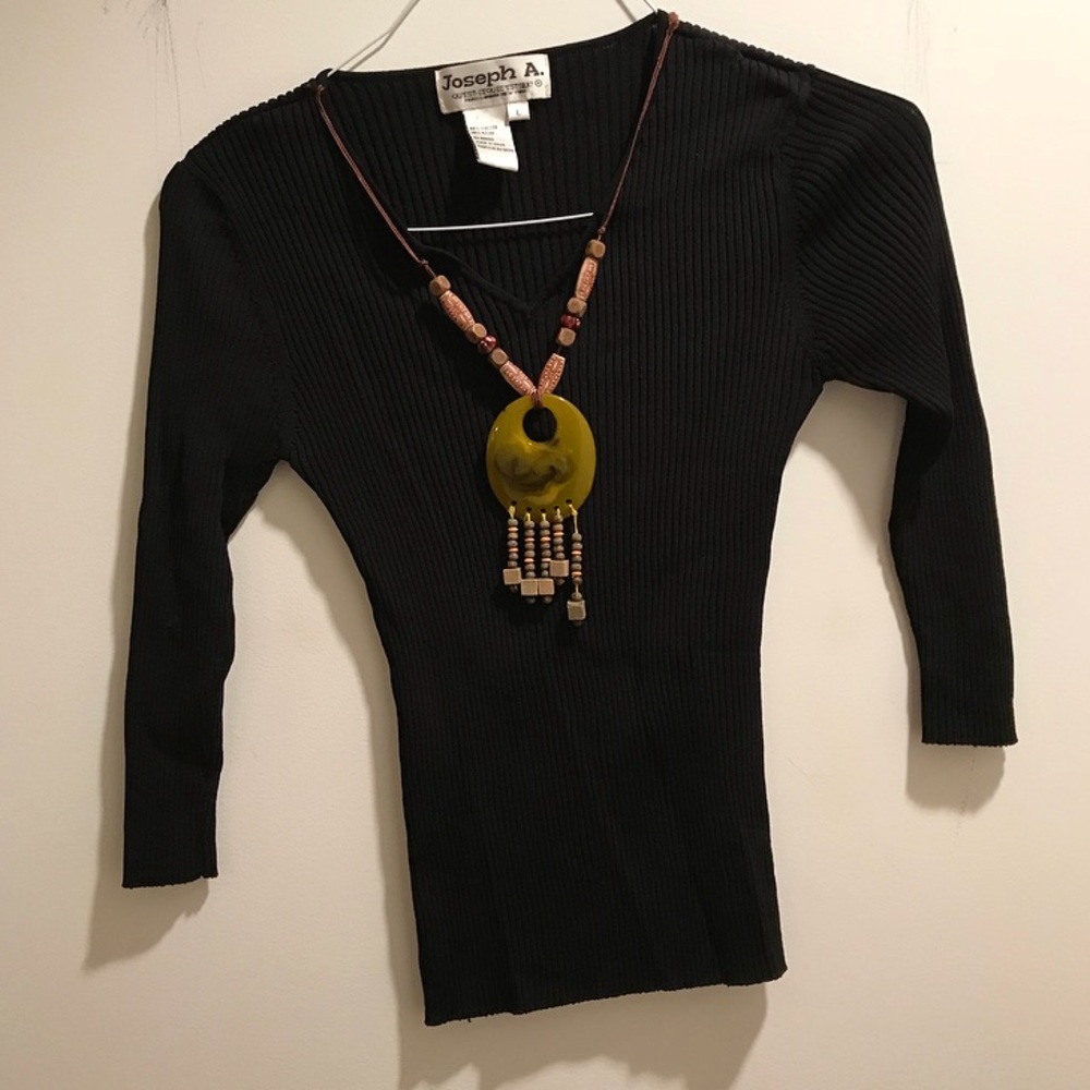 Black Joseph A. Qu’est-ce Que C’est Silk top