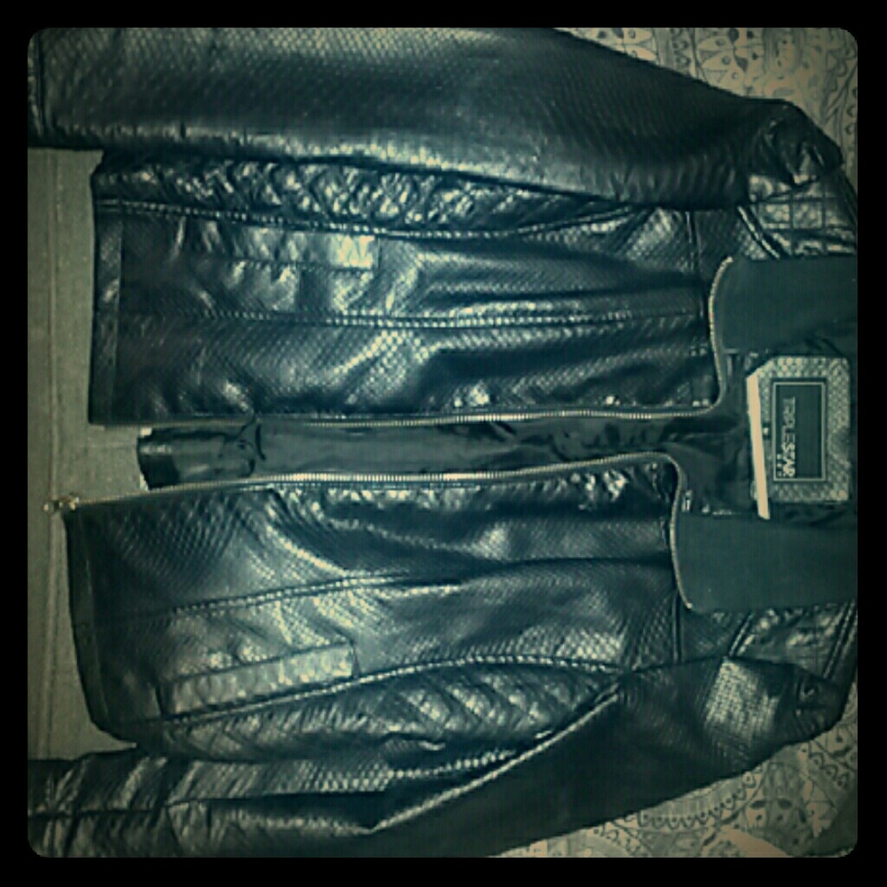 Triple Star Leather Jacket