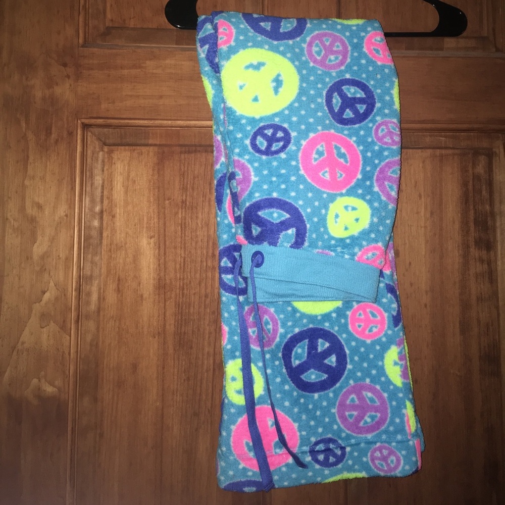 Super soft peace sign pajama pants