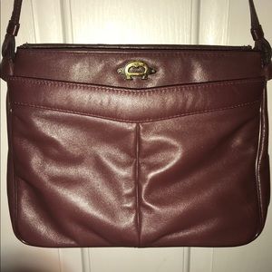 Vintage Etienne Aigner Leather Oxblood ShoulderBag