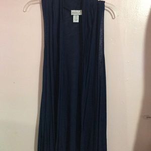 Navy blue cardigan sleeveless