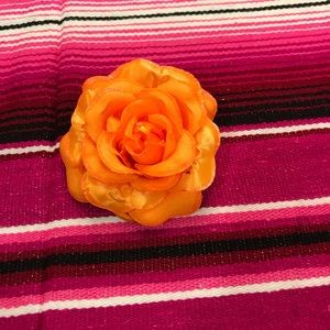 🦋Orange rockabilly hair flower🦋