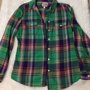 Old Navy Plaid button down top
