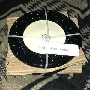 4 Rae Dunn Yum Plates