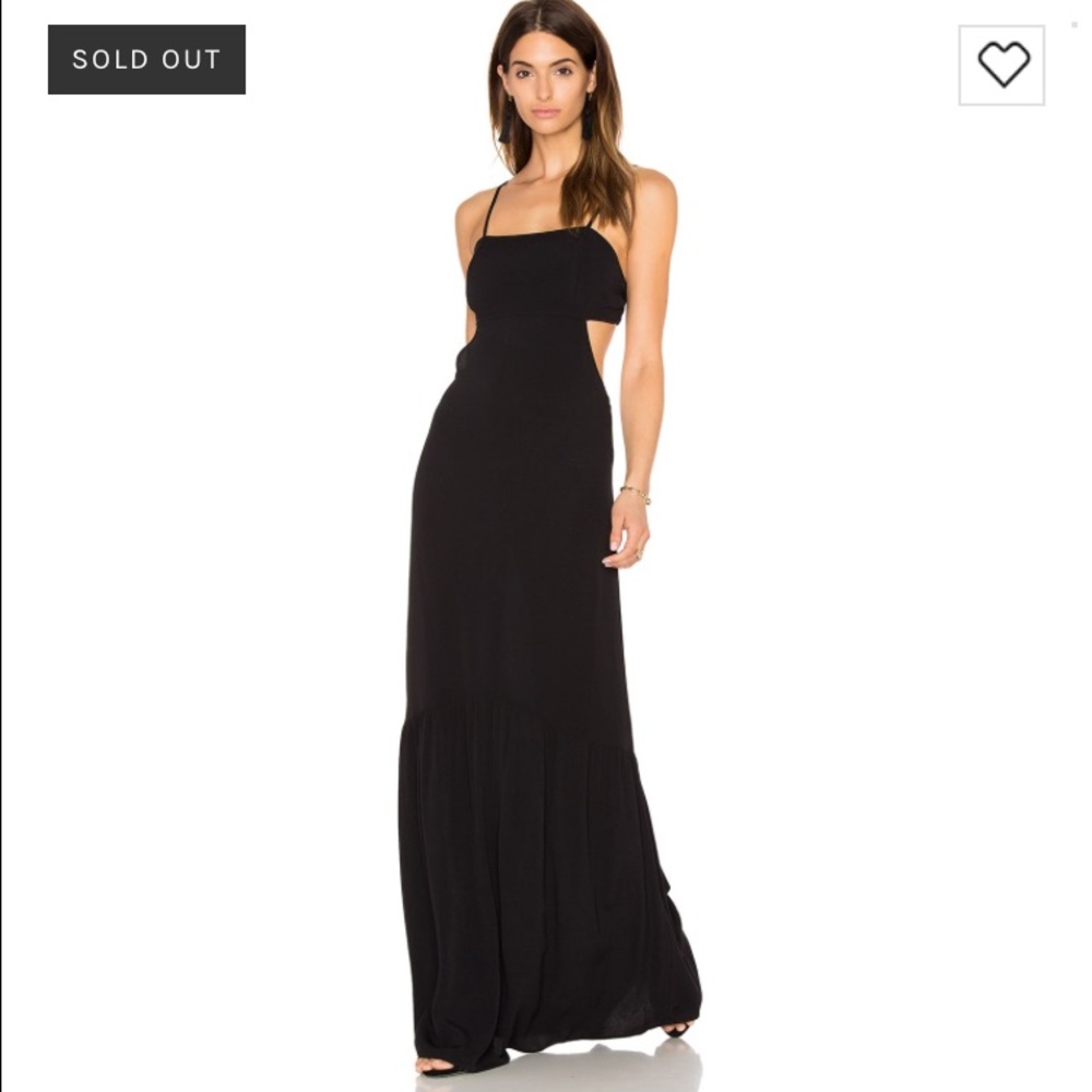 Flynn Skye Maya Maxi Dress in XS - Black - BNWT