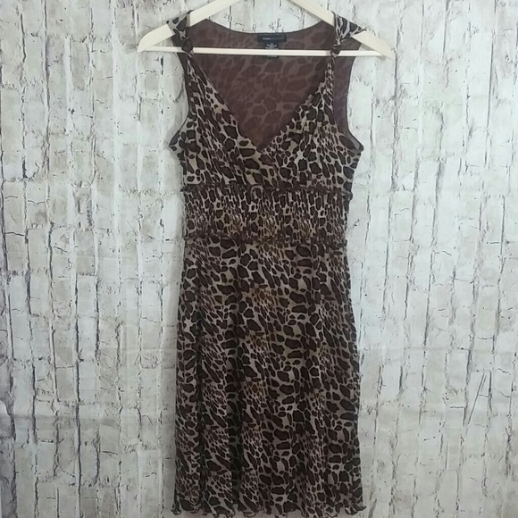 BCBGMaxAzria Dresses & Skirts - BCBG Maxazria Animal Print Sleeveless Dress