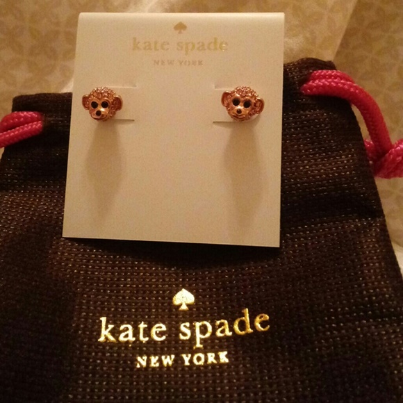 kate spade monkey earrings