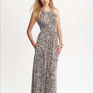 NEW BANANA REPUBLIC HALTER MAXI DRESS SIZE SMALL
