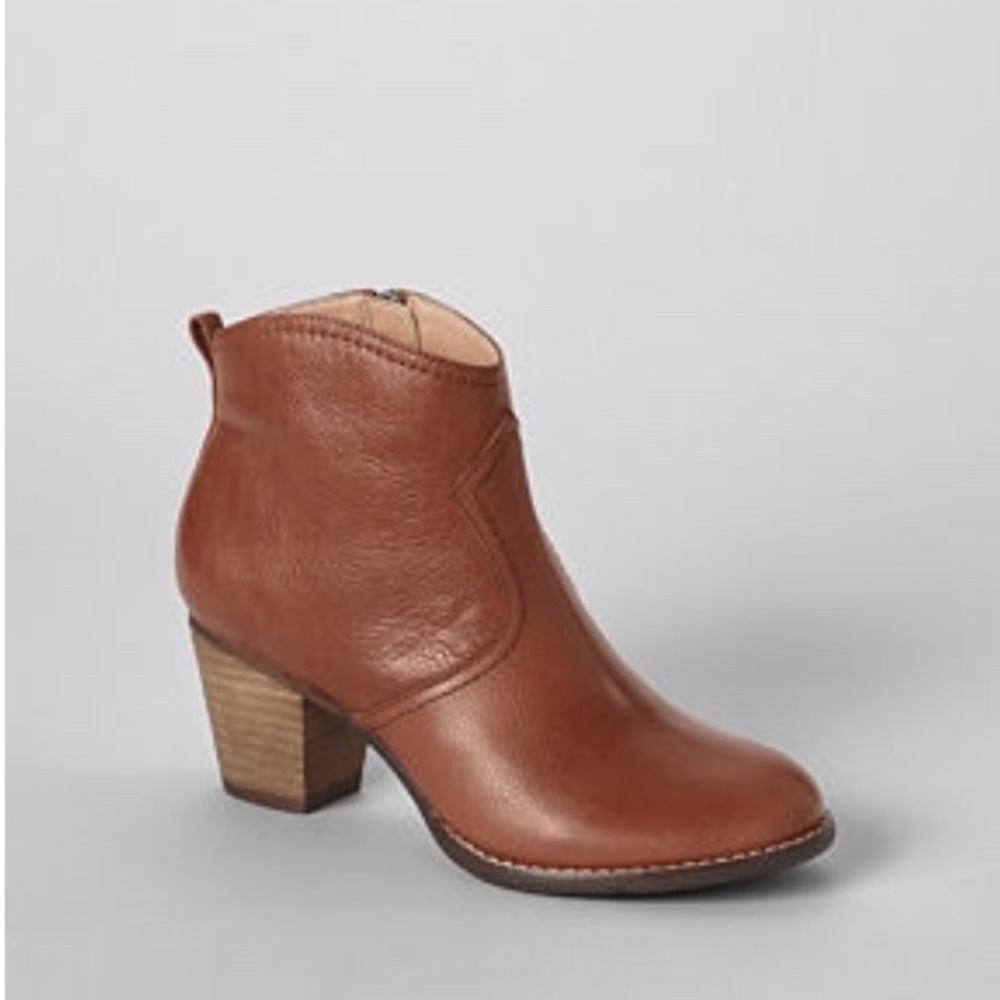 Leather ankle boots