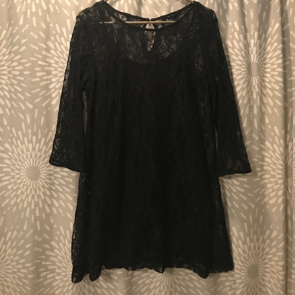 Black Lace Dress.