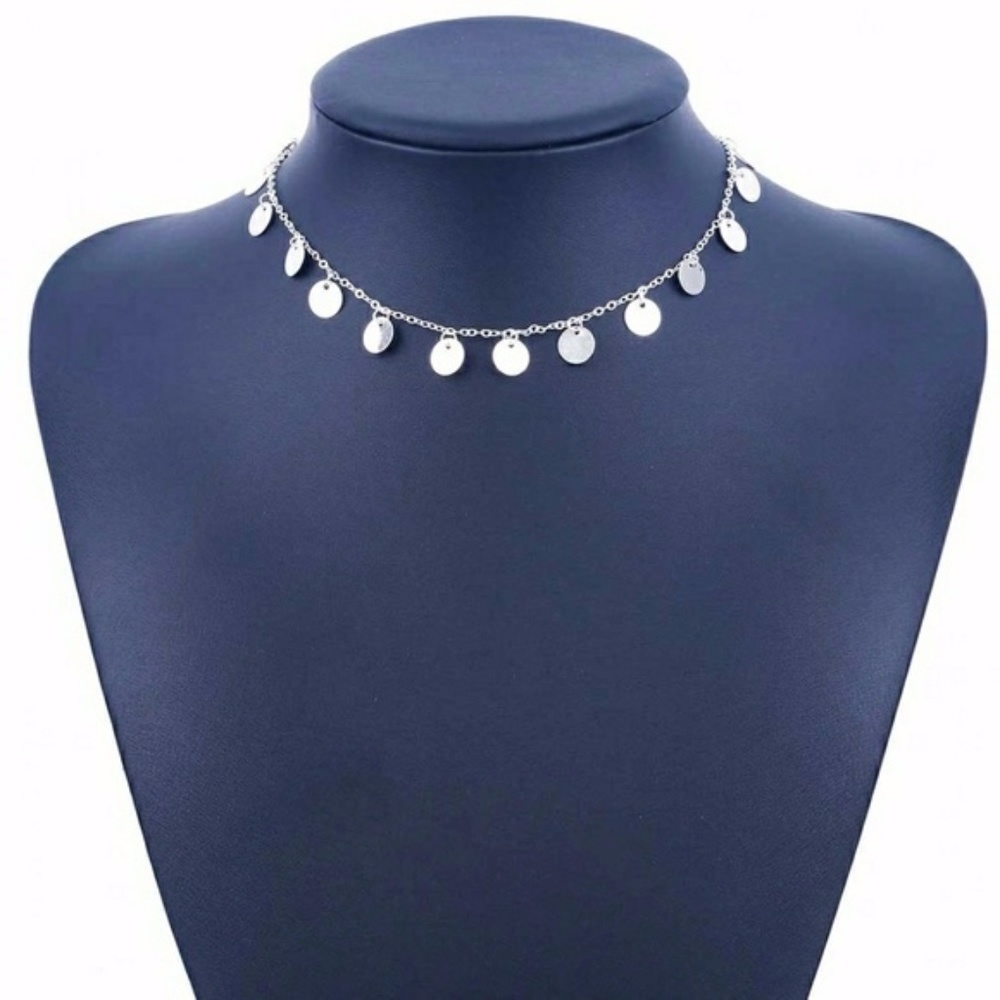 5 for $25 Medallion Choker Necklace - Picture 1 of 6