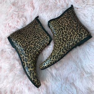 Cheetah Print Rain Boots