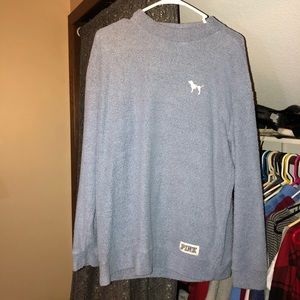 PINK Victoria’s Secret Mock Neck Stadium Crew