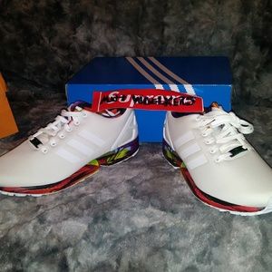 Rare Brand New Size 9.5 Adidas ZX Flux White