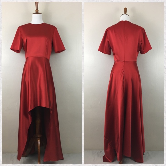 sateen dress zara